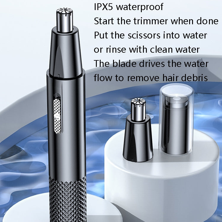 YD-112 Electric Nasal Hair Cutting Shear, Style:, Nose Hair Device+Shaver – Waterproof