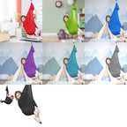 Kids Elastic Hammock Indoor Outdoor Swing, Size:, 1x2.8m (Red), 1x2.8m (Green), 1x2.8m (Dark Blue), 1x2.8m (Purple), 1x2.8m (Sky Blue), 1x2.8m (Silver Gray), 1x2.8m (Black), 1.5x2.8m (Red), 1.5x2.8m (Green), 1.5x2.8m (Dark Blue), 1.5x2.8m (Purple)......