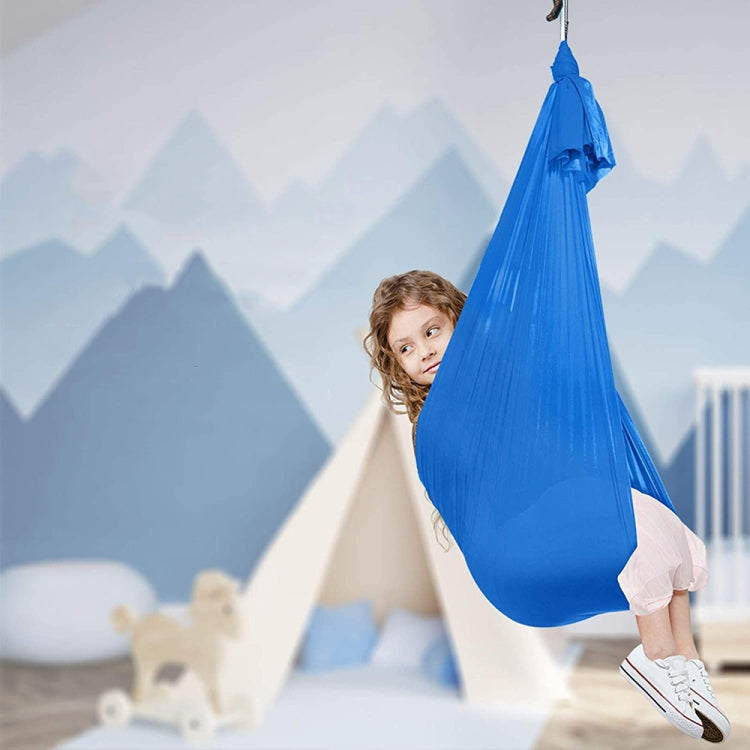 Kids Elastic Hammock Indoor Outdoor Swing, Size:, 1x2.8m (Red), 1x2.8m (Green), 1x2.8m (Dark Blue), 1x2.8m (Purple), 1x2.8m (Sky Blue), 1x2.8m (Silver Gray), 1x2.8m (Black), 1.5x2.8m (Red), 1.5x2.8m (Green), 1.5x2.8m (Dark Blue), 1.5x2.8m (Purple)...... 1x2.8m (Dark Blue)