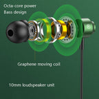TS902 Metal In-Ear USB-C / Type-C Game Earphone, Cable Length: 1.2m, Red, Green, Black, Silver Gray – Aluminum Alloy
