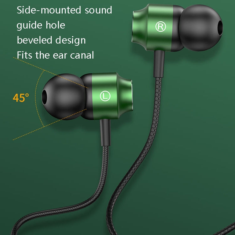 TS902 Metal In-Ear USB-C / Type-C Game Earphone, Cable Length: 1.2m, Red, Green, Black, Silver Gray – Aluminum Alloy