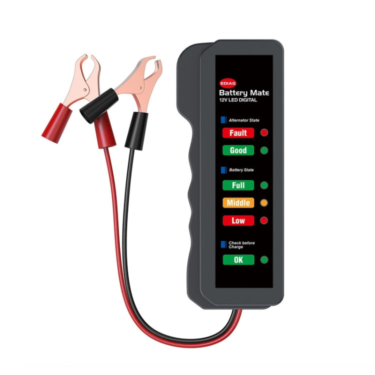 12V Automotive Battery Tester Fault Diagnosis Instrument, Clip – Durable Build, Easy to Use Clip