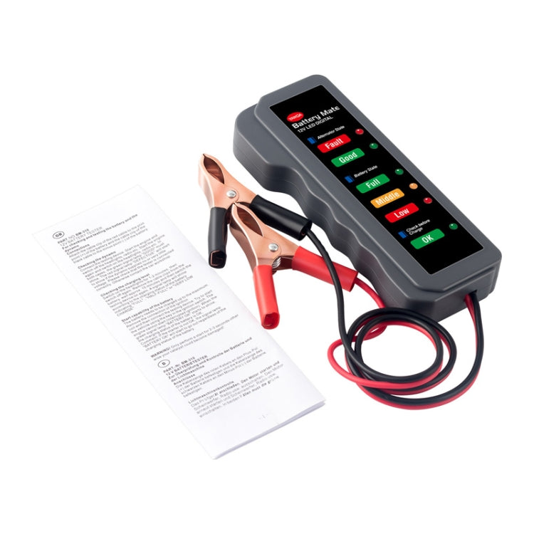 12V Automotive Battery Tester Fault Diagnosis Instrument, Clip – Durable Build, Easy to Use