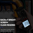 ANENG ST180 Digital Display Clamp AC & DC Intelligent Voltage Multimeter, Red, Black, Yellow – Durable Build, Easy to Use
