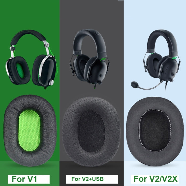 1 Pair Earpads For Razer BlackShark V2 X / V2 USB Headset, Color: Black...