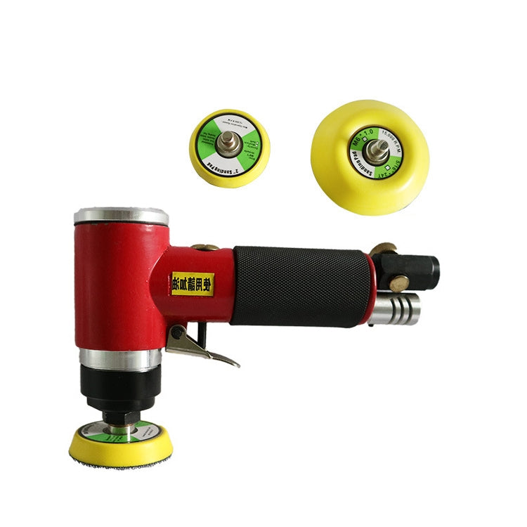 Pneumatic Polishing Machine Sandpaper Machine Car Waxing Machine, Red With 2 inch 3 inch Pallet, Black With 2 inch 3 inch Pallet Red With 2 inch 3 inch Pallet