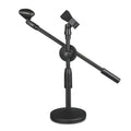LKT-300 30-65cm Full Metal Disc Base Dual Microphone Stand,Size:, 140mm Base, 160mm Base 140mm Base