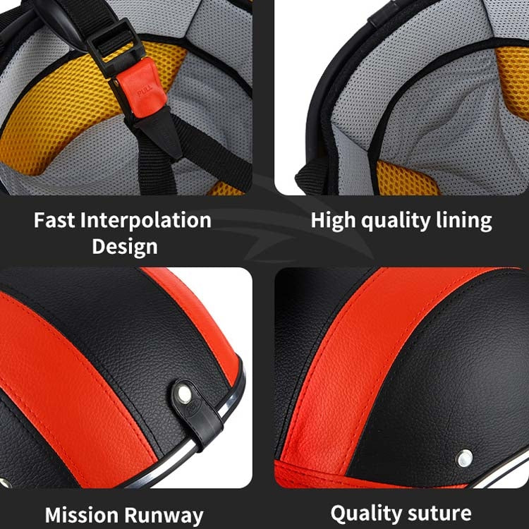 BSDDP A0322 Summer Half Helmet Lightweight Safety Helmet, BSDDP A0322 (Black), BSDDP A0322 (Blue), BSDDP A0322 (Red), BSDDP A0322 (Orange) – Wear-resistant