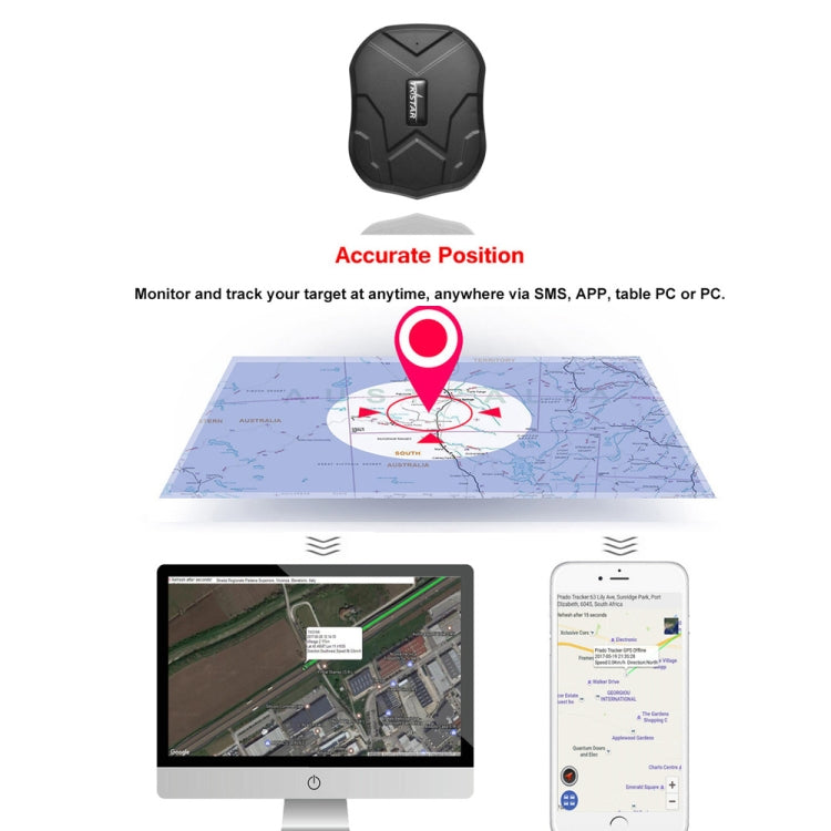 TK-905B Enhanced Version Strong Magnetic Adsorption Car 2G GPS Tracker, TK-905B Enhanced Version – Waterproof, Magnetic