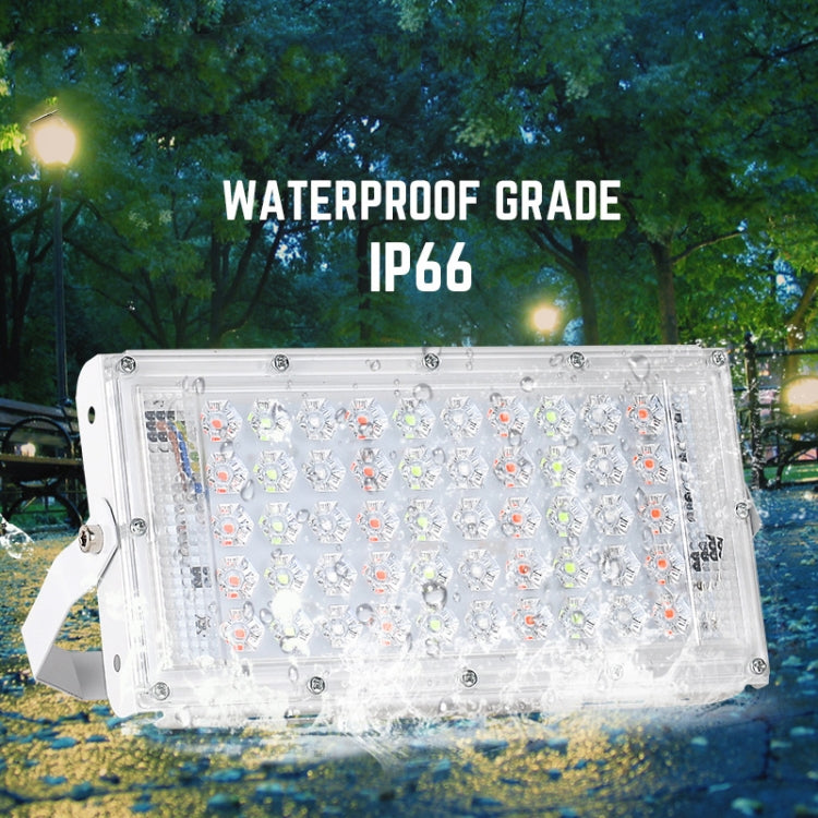 50W LED RGB Waterproof Ultra-light Outdoor Flood Light with Remote Control – Waterproof