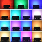 50W LED RGB Waterproof Ultra-light Outdoor Flood Light with Remote Control – Waterproof
