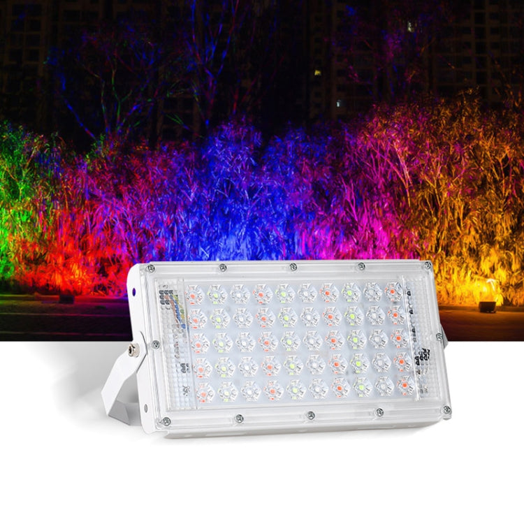 50W LED RGB Waterproof Ultra-light Outdoor Flood Light with Remote Control – Waterproof