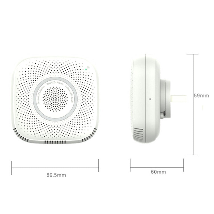 TY-GSA-87 Smart Home WIFI Gas Detector, EU Plug, US Plug, UK Plug – TPU