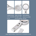 5X / 11X USB Charging LED Light Handheld Magnifier, 5X / 11X