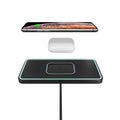 C1-PRO 2 In 1 Car Wireless Charging Anti-Slip Pad With Luminous For AirPods / iPhone, C1PRO Black C1PRO Black