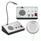 ZHUDELE ZDL-9908 Window Two-way Walkie-talkie Bank/Hospital/Station/Counter Microphone Amplifier,EU Plug, EU Plug, UK Plug, US Plug EU Plug