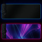 K9186 Multifunctional RGB Lighting Mouse Pad With Wireless Charger – TPU