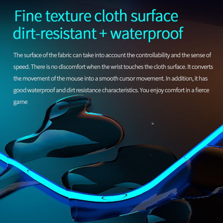 K9186 Multifunctional RGB Lighting Mouse Pad With Wireless Charger – TPU