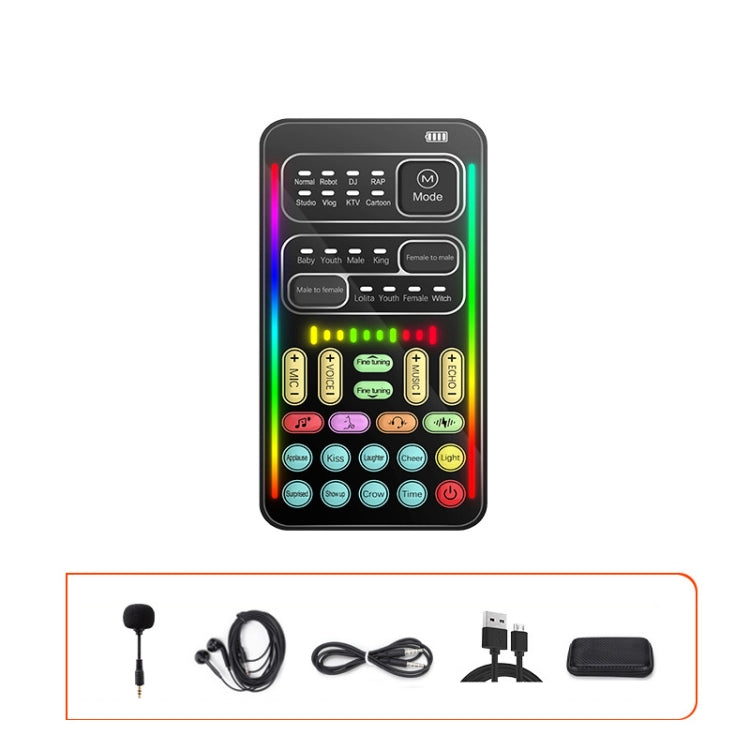 Voice Changer Game Live Broadcast Mobile Computer Sound Card, i9, i9 Set, K9, K9 Set i9 Set