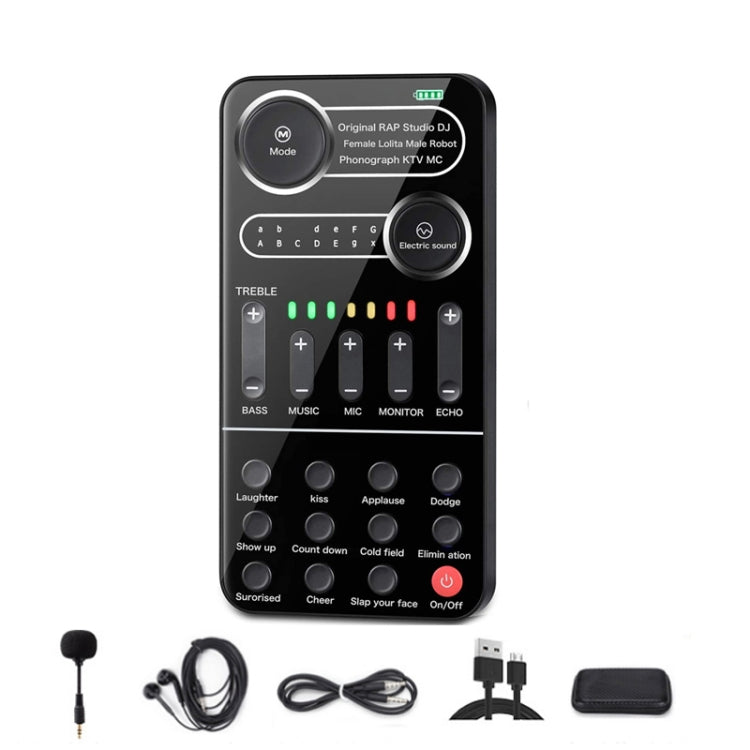 Voice Changer Game Live Broadcast Mobile Computer Sound Card, i9, i9 Set, K9, K9 Set K9 Set