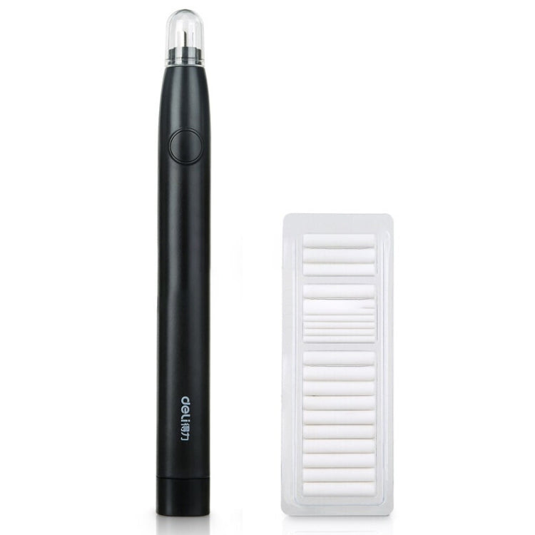 Deli 71107 Electric Eraser Art Can Replace The Core Rubber Core, Black Shell, White Shell Black Shell