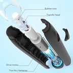 Deli 71107 Electric Eraser Art Can Replace The Core Rubber Core, Black Shell, White Shell