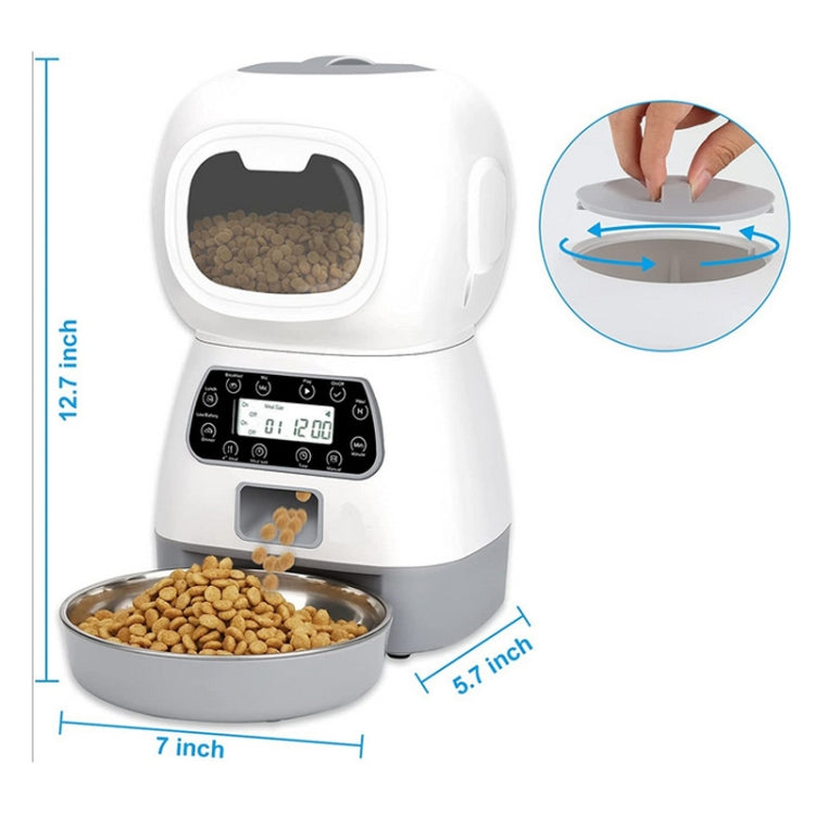 3.5L Elf Pet Feeder Automatic Feeder, Button Style, WiFi APP Style