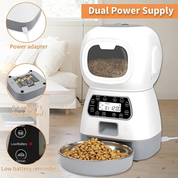 3.5L Elf Pet Feeder Automatic Feeder, Button Style, WiFi APP Style