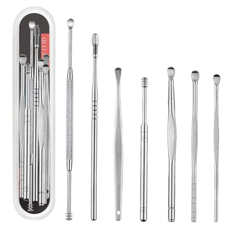 QILIZUO 3 Sets Stainless Steel Double-Ended Screw Ear Scoop Default Title
