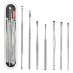 QILIZUO 3 Sets Stainless Steel Double-Ended Screw Ear Scoop Default Title