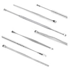 QILIZUO 3 Sets Stainless Steel Double-Ended Screw Ear Scoop