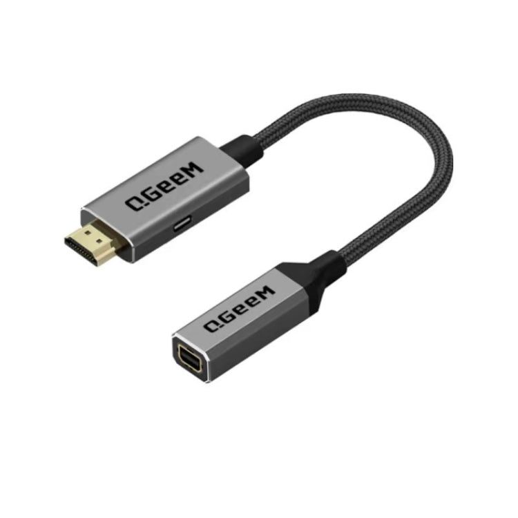 QGeeM QG-HD02 HDMI Single to Mini DP Converter – Aluminum Alloy, 4K Default Title
