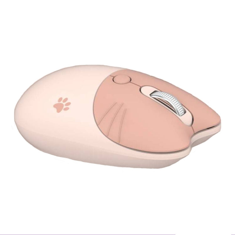 M3 3 Keys Cute Silent Laptop Wireless Mouse, Spec:, Wireless Version (Vitality Pink), Wireless Version (Milk Tea), Bluetooth Wireless Version (Milk Tea), Bluetooth Wireless Version (Pink), Bluetooth Wireless Version (Red)... – Bluetooth Wireless Version (Milk Tea)