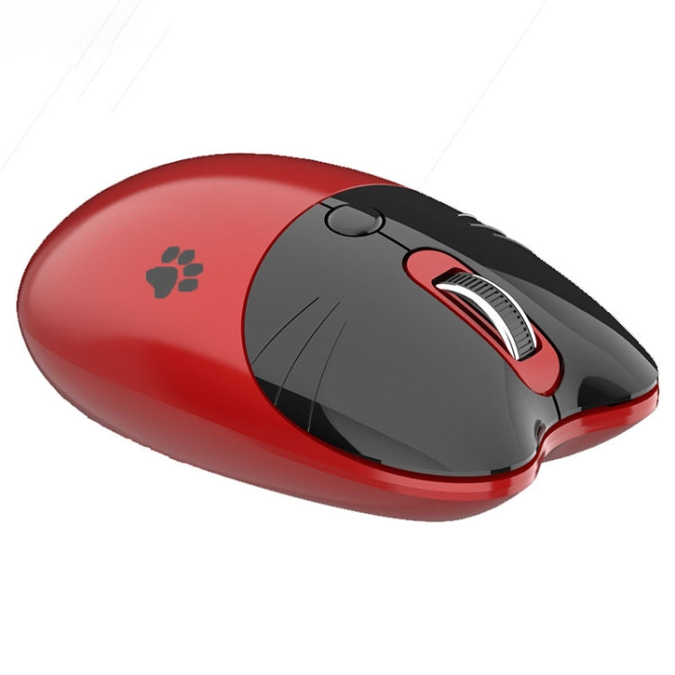 M3 3 Keys Cute Silent Laptop Wireless Mouse, Spec:, Wireless Version (Vitality Pink), Wireless Version (Milk Tea), Bluetooth Wireless Version (Milk Tea), Bluetooth Wireless Version (Pink), Bluetooth Wireless Version (Red)... – Bluetooth Bluetooth Wireless Version (Red)
