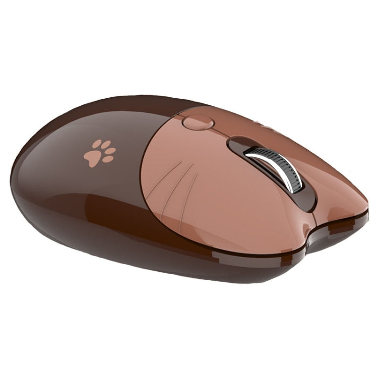M3 3 Keys Cute Silent Laptop Wireless Mouse, Spec:, Wireless Version (Vitality Pink), Wireless Version (Milk Tea), Bluetooth Wireless Version (Milk Tea), Bluetooth Wireless Version (Pink), Bluetooth Wireless Version (Red)... – Bluetooth Bluetooth Wireless Version (Brown)