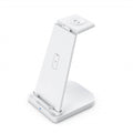 QGeeM QG-WC05 3 In 1 Portable Detachable Wireless Charger, White, Black White