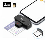 Rocketek CSCR3 Smart CAC Card Reader Type-C Bank Tax Declaration SIM Card/IC Card ID Card Reader – Durable Build, Easy to Use Default Title