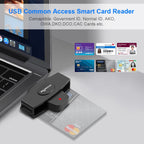 Rocketek CSCR3 Smart CAC Card Reader Type-C Bank Tax Declaration SIM Card/IC Card ID Card Reader – Durable Build, Easy to Use