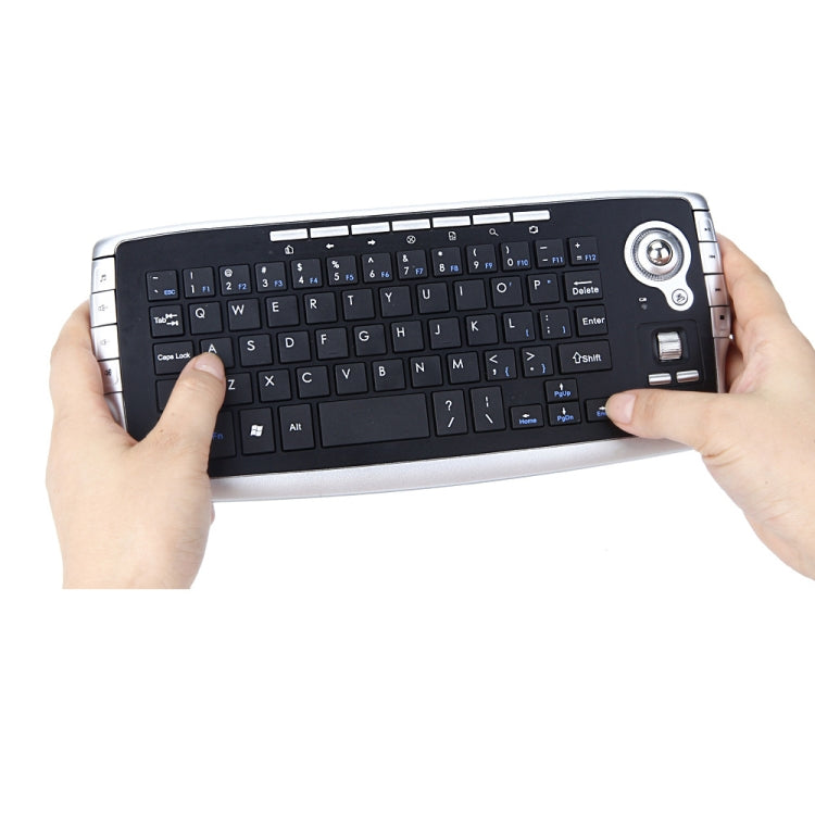 MY-10 2.4G 78 Keys 1200 DPI Mini Wireless Trackball Keyboard Wireless Keyboard And Mouse Set – Ultra-thin