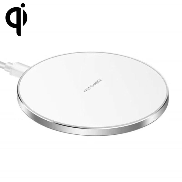 Wireless Charger – Fast Charging Silver + White Surface