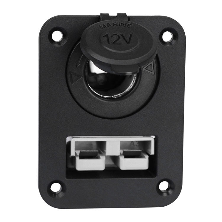 Andersen Panel Large Current Plug With 12V Cigarette Lighter Panel Combination, PA5403 PA5403