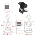 Andersen Panel Large Current Plug With 12V Cigarette Lighter Panel Combination, PA5403