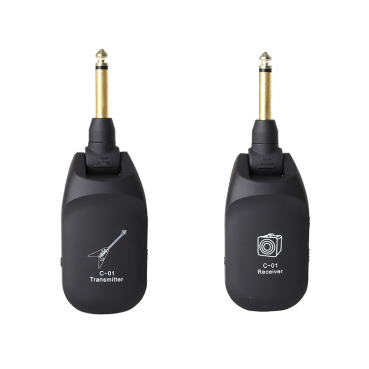 C01 Electric Guitar Wireless Audio Transmitter Receiver, Black Black