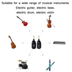 C01 Electric Guitar Wireless Audio Transmitter Receiver, Black