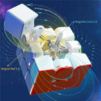 GAN12 Competition Practice Third-Order Magnetic Magic Cube Puzzle Toy, Style:, UV Version, Primary Color Version