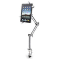 TB-03 Universal Desk Clamp Tablet Stand Aluminum Alloy Articulating Arm with 3-Section Folding & 360-degree Rotation, TB-03 TB-03 Silver