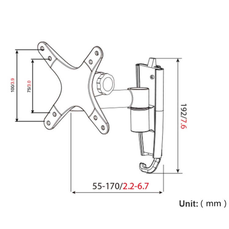 Gibbon Mounts L03 Computer Monitor Wall Mount Bracket Aluminum Alloy Quick Release TV Bracket – Aluminum Alloy