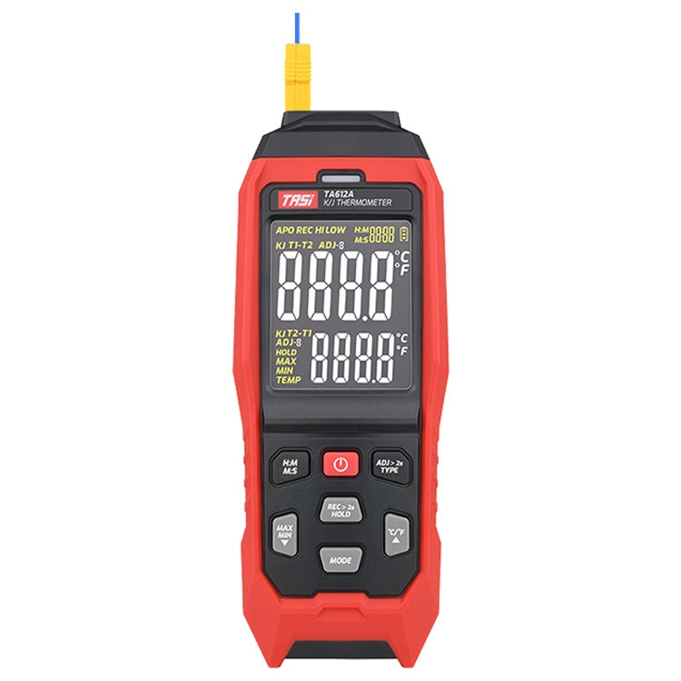 TASI Contact Temperature Meter K-Type Thermocouple Probe Thermometer, Style:, TA612A Single Channel, TA612B Dual Channels, TA612C 4 Channels – Durable Build, Easy to Use TA612A Single Channel