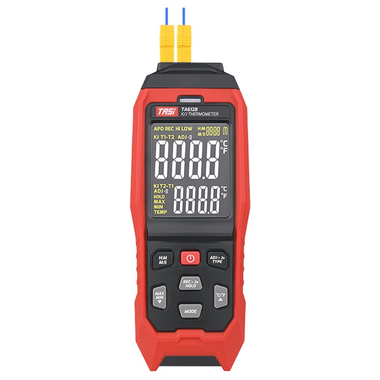 TASI Contact Temperature Meter K-Type Thermocouple Probe Thermometer, Style:, TA612A Single Channel, TA612B Dual Channels, TA612C 4 Channels – Durable Build, Easy to Use TA612B Dual Channels