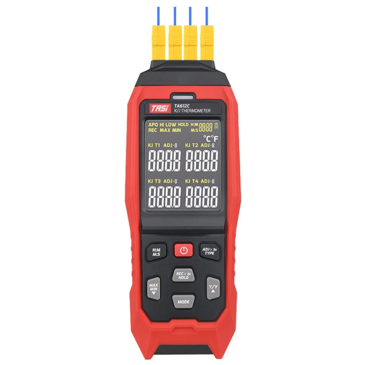 TASI Contact Temperature Meter K-Type Thermocouple Probe Thermometer, Style:, TA612A Single Channel, TA612B Dual Channels, TA612C 4 Channels – Durable Build, Easy to Use TA612C 4 Channels